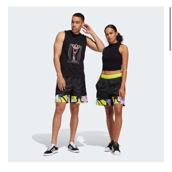 🔥ADIDAS LOVE UNITES WOVEN SHORTS (GENDER NEUTRAL) - Picture 3 of 12